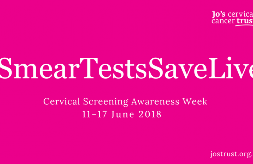 Kelly Tolhurst Mp Supports Cervical Screening Awareness Campaign