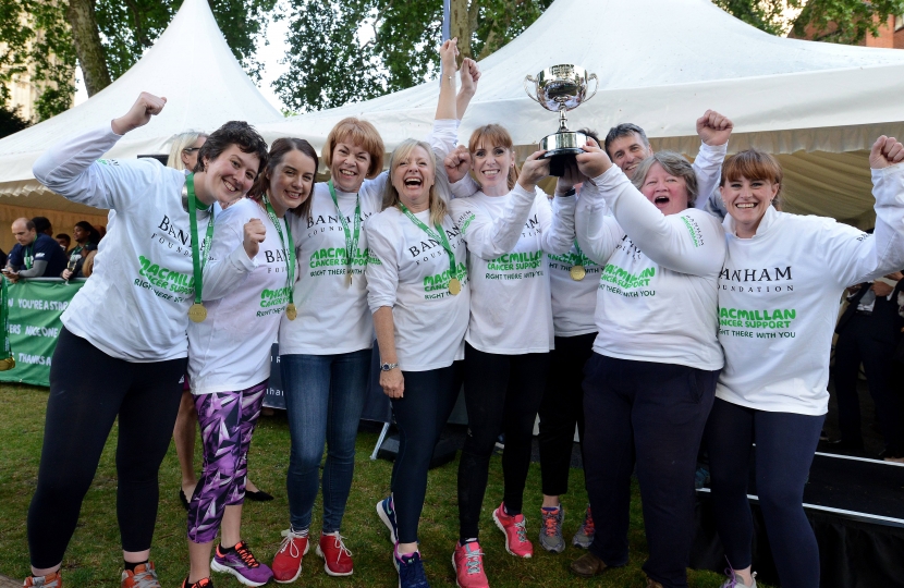 Kelly with winning Female MPs team