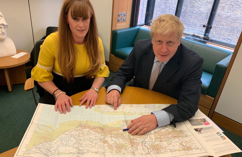 Kelly with Boris Johnson MP