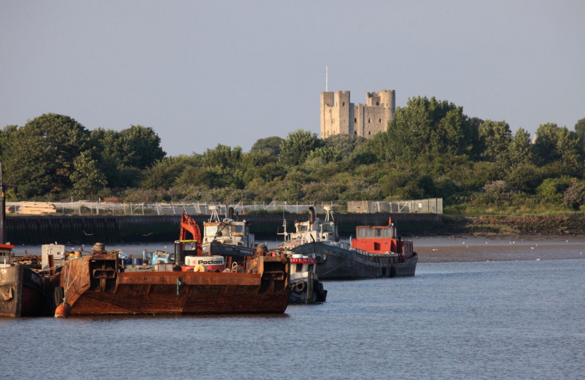 Rochester Castle and the River Medway