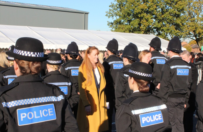 Kelly Tolhurst at Police Pass Out