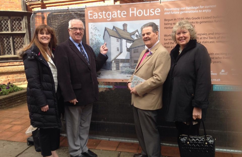 Kelly with Cllr Doe, Cllr Baker and Sue Haydock