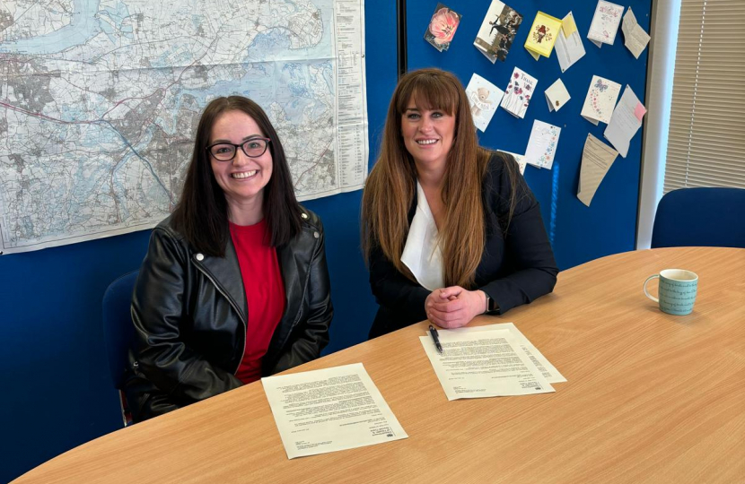 Sarah Turner and Kelly Tolhurst MP