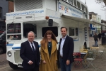 Kelly visiting Google Digital Garage Bus