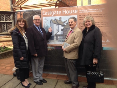 Kelly with Cllr Doe, Cllr Baker and Sue Haydock